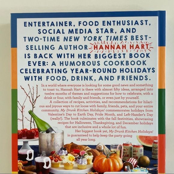 Cookbook, Hannah Hart, My drunk kitchen holidays, 211 Pages, Hardcover, NEW - Picture 2 of 16